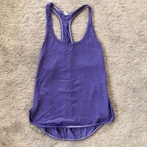 Lululemon Purple Striped Racerback Tank SZ 4